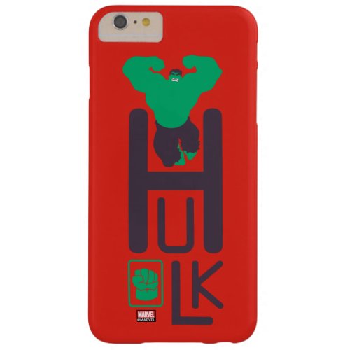 Avengers Classics  Vertical Hulk Name Graphic Barely There iPhone 6 Plus Case