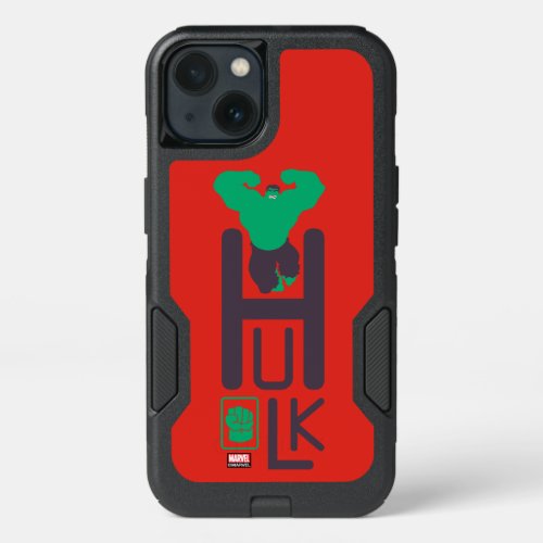 Avengers Classics  Vertical Hulk Name Graphic iPhone 13 Case