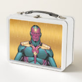 Marvel Comics Pages Pattern Metal Lunch Box