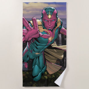 Avengers Classics Vision Reaching Out Beach Towel