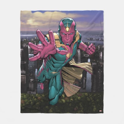 Avengers Classics  Vision Reaching Out Fleece Blanket