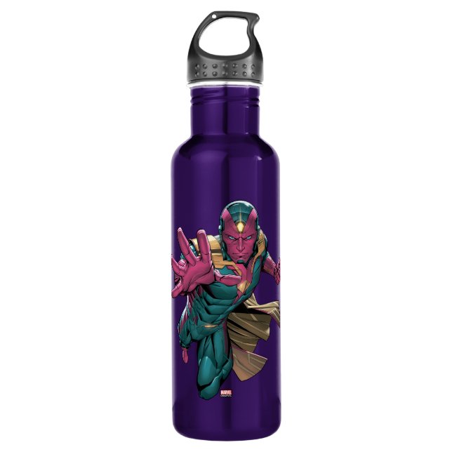 Avengers Classics | Vision Reaching Out Stainless Steel Water Bottle (Front)