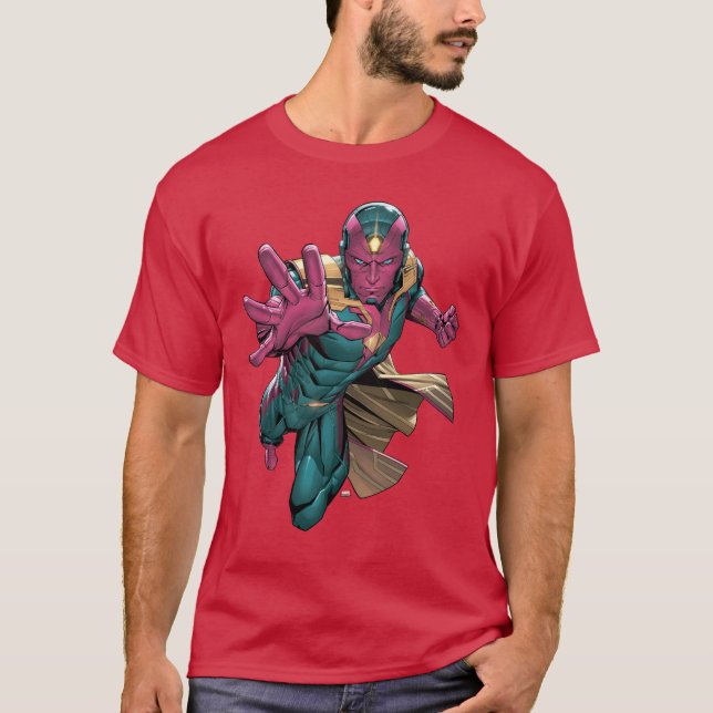 Avengers Classics | Vision Reaching Out T-Shirt (Front)