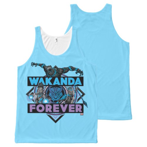 Avengers Classics  Wakanda Forever Bold Graphic All_Over_Print Tank Top