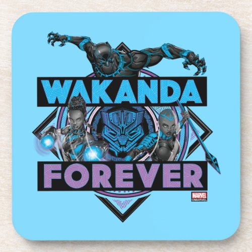 Avengers Classics  Wakanda Forever Bold Graphic Beverage Coaster