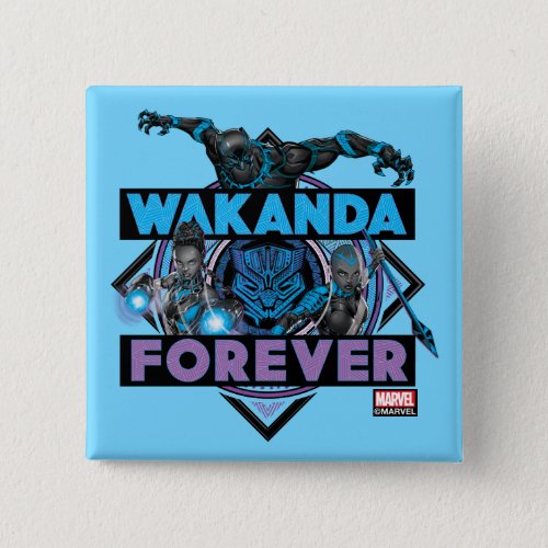 Avengers Classics  Wakanda Forever Bold Graphic Button