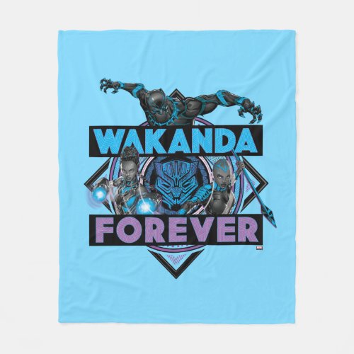 Avengers Classics  Wakanda Forever Bold Graphic Fleece Blanket