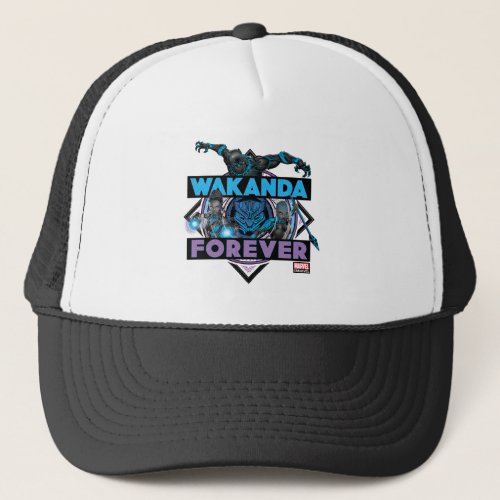 Avengers Classics  Wakanda Forever Bold Graphic Trucker Hat
