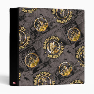Avengers Classics   Wakanda Forever Comic Pattern 3 Ring Binder