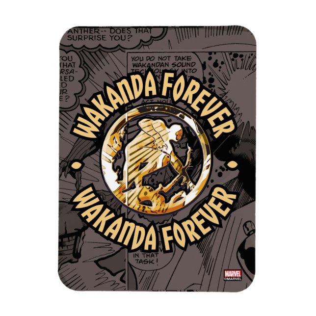 Avengers Classics | Wakanda Forever Comic Pattern Magnet (Vertical)
