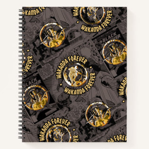Avengers Classics Wakanda Forever Comic Pattern Notebook