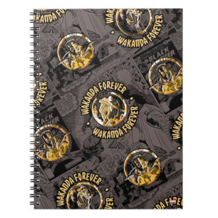 Avengers Classics Wakanda Forever Comic Pattern Notebook
