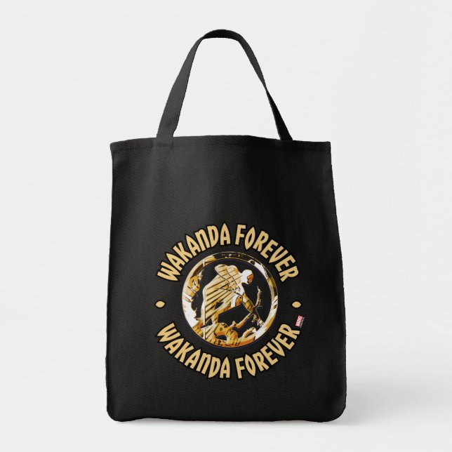 Avengers Classics | Wakanda Forever Comic Pattern Tote Bag (Front)