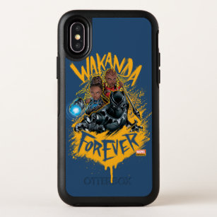 Avengers Classics   Wakanda Forever Group Grapic OtterBox Symmetry iPhone X Case