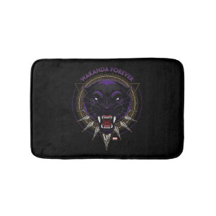 Avengers Classics Wakanda Forever Panther Emblem Bath Mat
