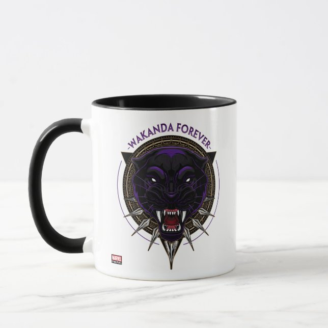 Avengers Classics | Wakanda Forever Panther Emblem Mug (Left)