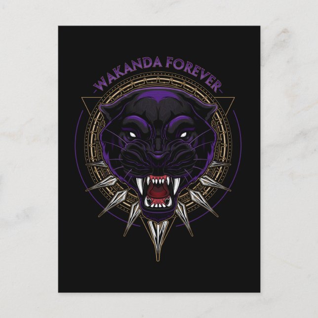 Avengers Classics | Wakanda Forever Panther Emblem Postcard (Front)