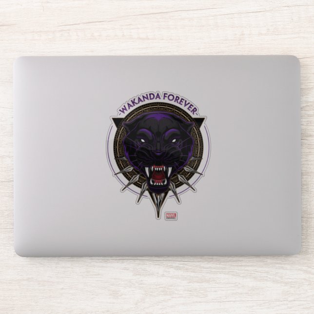Avengers Classics | Wakanda Forever Panther Emblem Sticker (Computer)