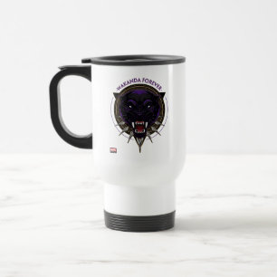 Avengers Classics   Wakanda Forever Panther Emblem Travel Mug