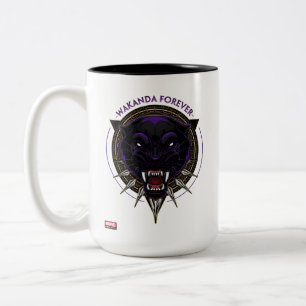 Avengers Classics   Wakanda Forever Panther Emblem Two-Tone Coffee Mug