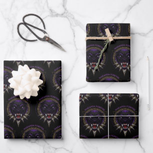 Avengers Classics   Wakanda Forever Panther Emblem Wrapping Paper Sheets