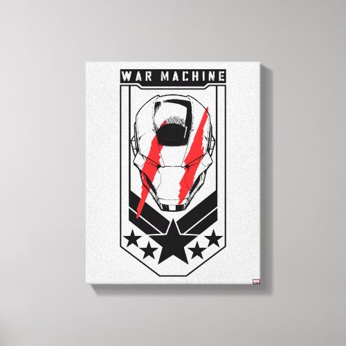 Avengers Classics  War Machine Icon Badge Canvas Print