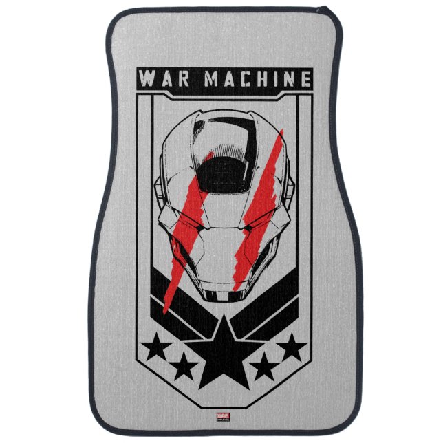 Avengers Classics | War Machine Icon Badge Car Floor Mat (Front)