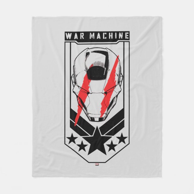 Avengers Classics | War Machine Icon Badge Fleece Blanket (Front)