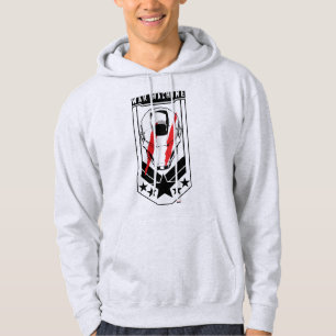 Avengers Classics   War Machine Icon Badge Hoodie