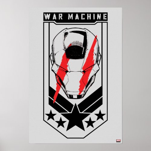 Avengers Classics  War Machine Icon Badge Poster