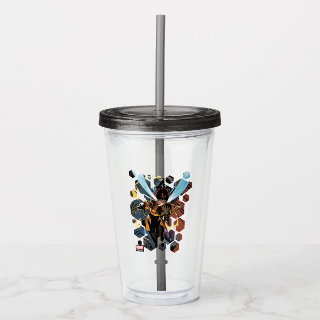 Avengers Classics | Wasp Flying Attack Acrylic Tumbler (Front)