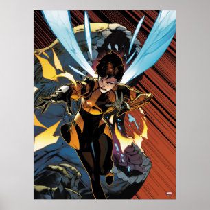 Avengers Classics Wasp Flying Attack Poster