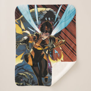 Avengers Classics   Wasp Flying Attack Sherpa Blanket