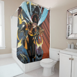 Avengers Classics   Wasp Flying Attack Shower Curtain