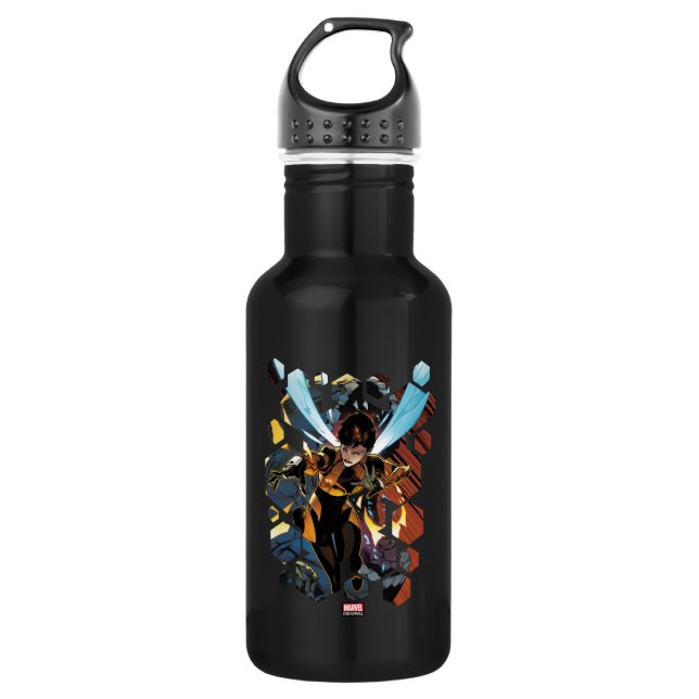 Avengers Classics | Wasp Flying Attack Stainless Steel Water Bottle (Front)