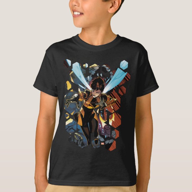Avengers Classics | Wasp Flying Attack T-Shirt (Front)