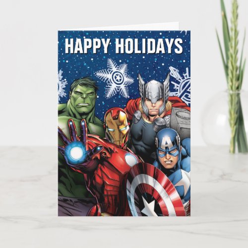 Avengers Classics  Winter Holiday Group Graphic Card