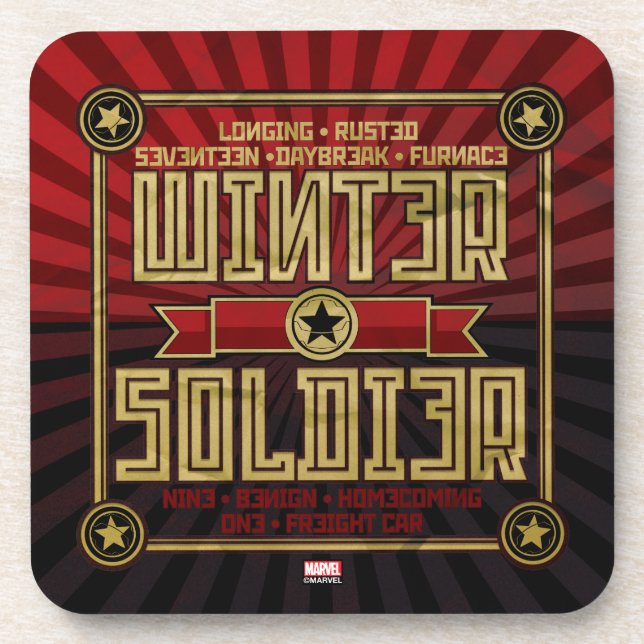 Avengers Classics | Winter Soldier Activation Beverage Coaster (Front)