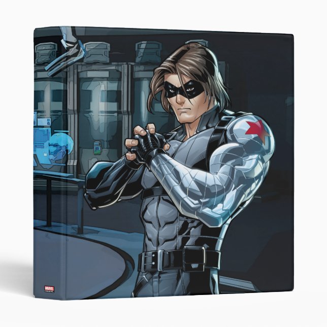 Avengers Classics | Winter Soldier Holding Fist 3 Ring Binder (Front/Spine)
