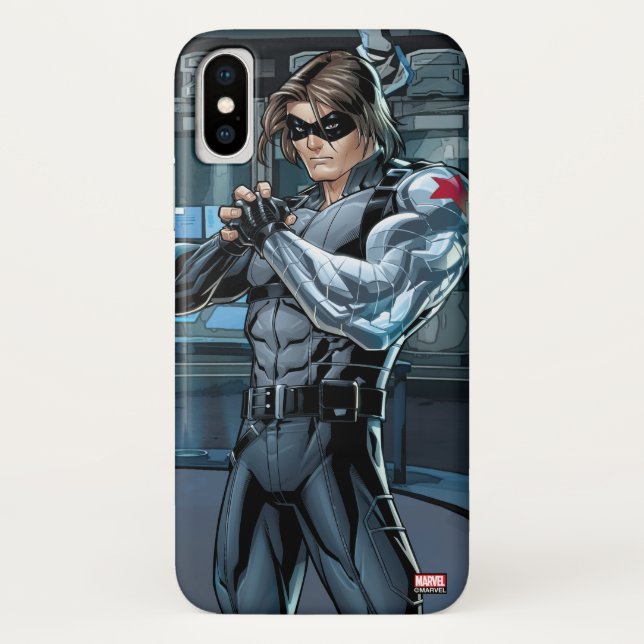 Avengers Classics | Winter Soldier Holding Fist Case-Mate iPhone Case (Back)