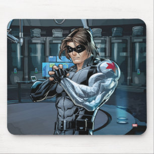 Avengers Classics   Winter Soldier Holding Fist Mouse Pad