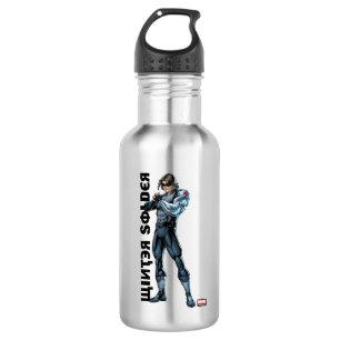 Avengers Classics   Winter Soldier Holding Fist Stainless Steel Water Bottle