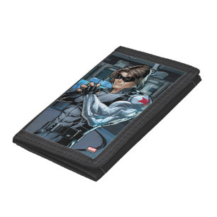 Avengers Classics Winter Soldier Holding Fist Tri-fold Wallet