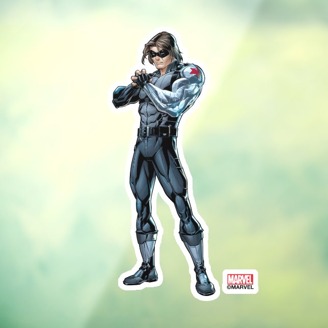 Avengers Classics | Winter Soldier Holding Fist Window Cling (Sheet 3)