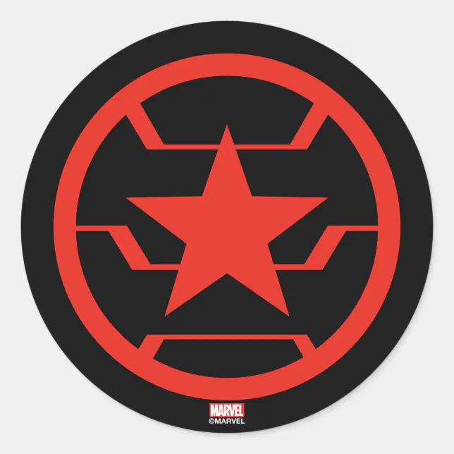 Avengers Classics | Winter Soldier Icon Classic Round Sticker | Zazzle