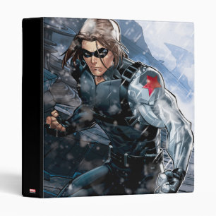 Avengers Classics   Winter Soldier In Snow 3 Ring Binder