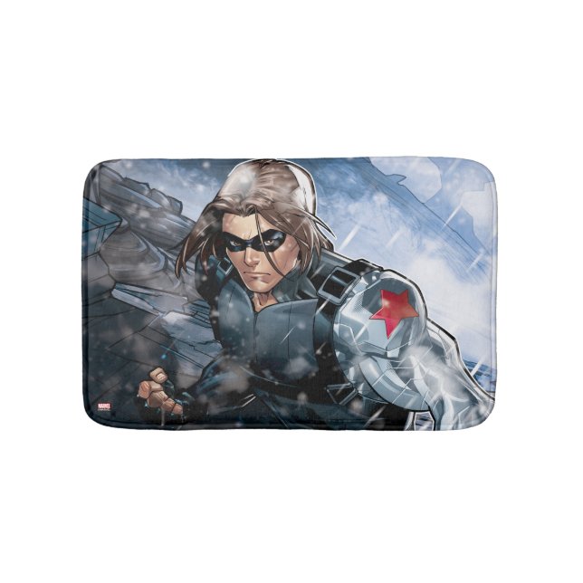 Avengers Classics | Winter Soldier In Snow Bath Mat (Front)