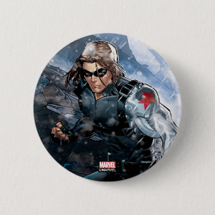 Avengers Classics   Winter Soldier In Snow Button