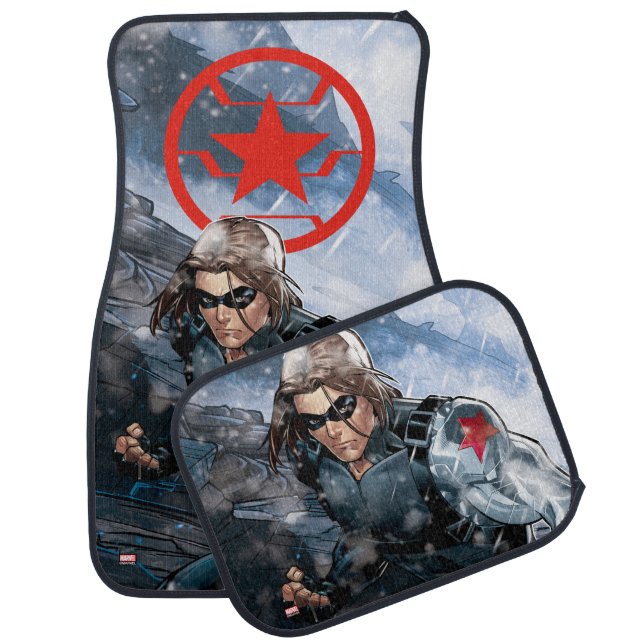 Avengers Classics | Winter Soldier In Snow Car Floor Mat (Set)