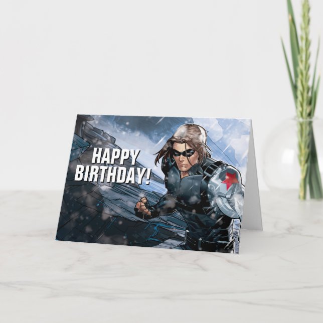 Avengers Classics | Winter Soldier In Snow Card (Front)